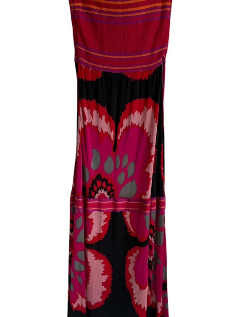 Missoni Multicolor Printed Jersey Strapless Maxi Dress Medium